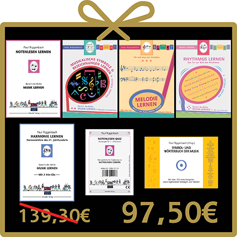 Goldpaket wei schwarz 40mm